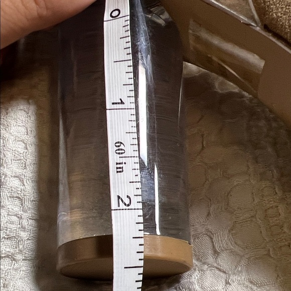 Steve Madden Transparent and Tan Heels size 5 - Picture 7 of 11